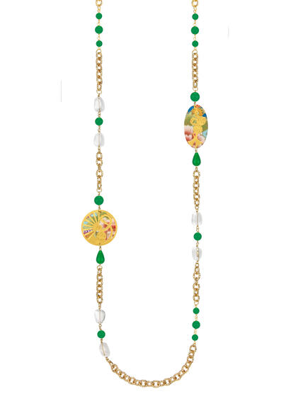 Lebolina Temari Sensu Green Necklace - Lebole Maison