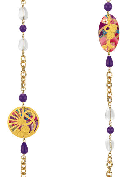 Lebolina Temari Sensu Purple Necklace - Lebole Maison