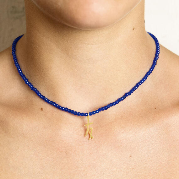Collana Girocollo Amicizia Pietre Blu - Lebole Maison