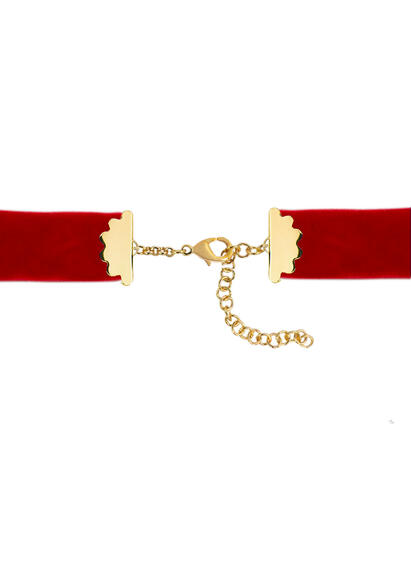 Collana Velluto Rosso Onda - Lebole Maison
