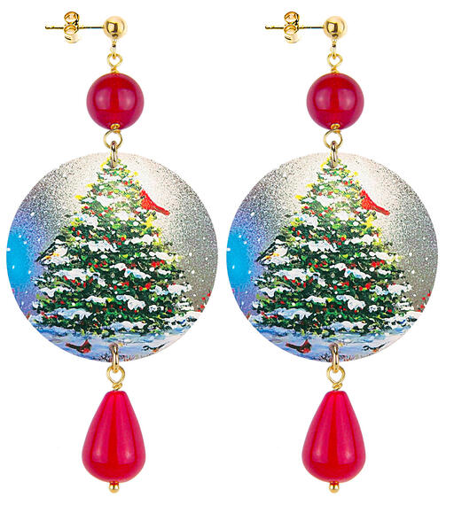 Earrings Mount Fujiyama Light Blue Classic - Lebole Maison