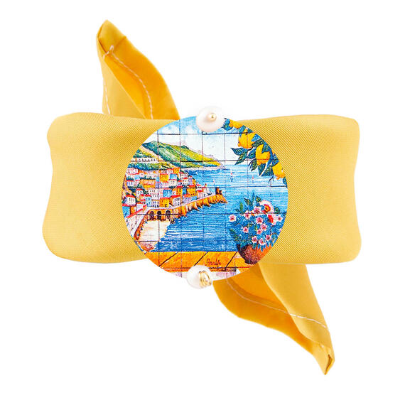 Bracciale Giallo Amalfi Classico Perla - Lebole Maison