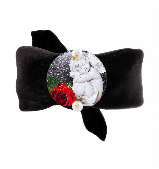 Bracciale Nero Putto Classico Perla - Lebole Maison