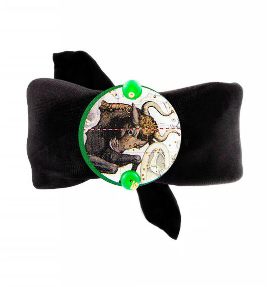 Bracciale Nero Toro Classico Verde - Lebole Maison