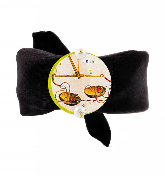 Bracciale Nero Bilancia Classico Perla - Lebole Maison