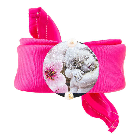 Bracciale Fucsia Putto Classico Perla - Lebole Maison