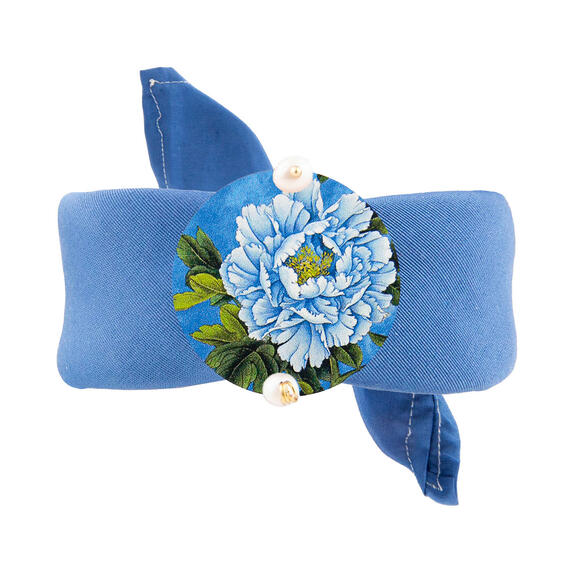 Classic Blue Flower Pearl Bracelet - Lebole Maison
