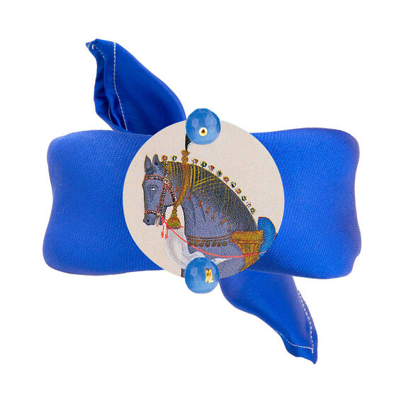 Classic Light Blue Horse Bracelet - Lebole Maison