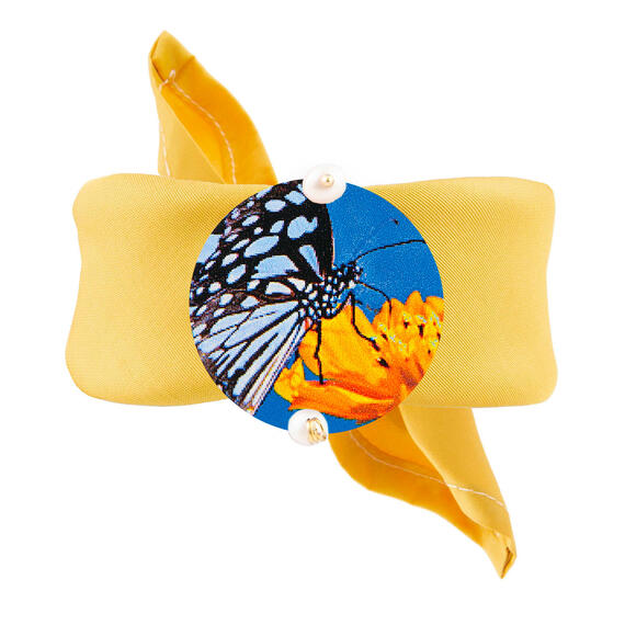 Bracciale Giallo Farfalla Classico Perla - Lebole Maison