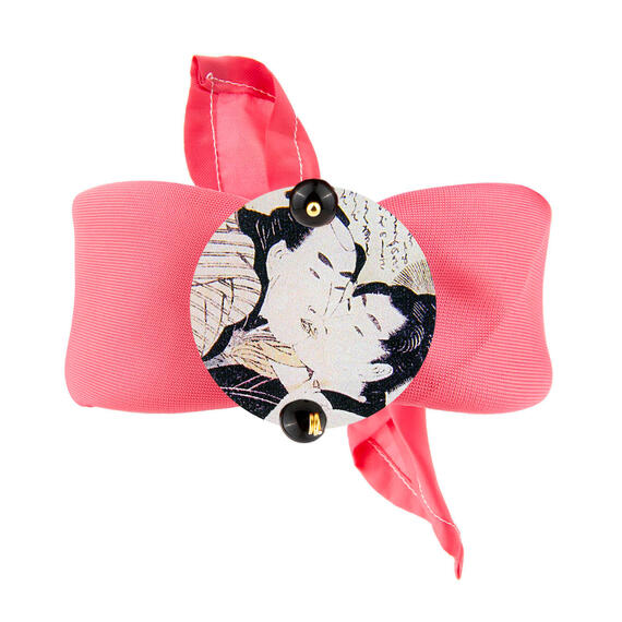 Bracciale Rosa Bacio Classico Nero - Lebole Maison