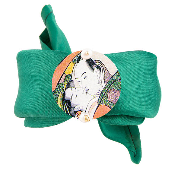 Bracciale Verde Bacio Classico Perla - Lebole Maison