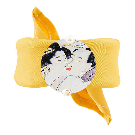 Bracciale Giallo Bacio Classico Perla - Lebole Maison