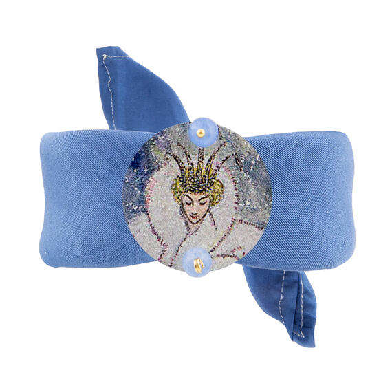 Bracciale Azzurro Regina Di Ghiaccio Piccolo Celeste - Lebole Maison