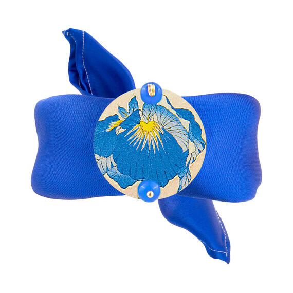 Bracciale Blu Fiore Piccolo Azzurro - Lebole Maison