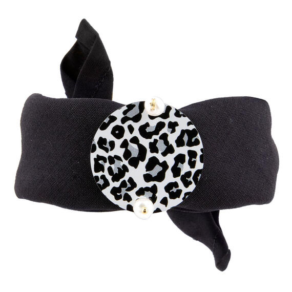 Bracciale Nero Maculato Piccolo Perla - Lebole Maison