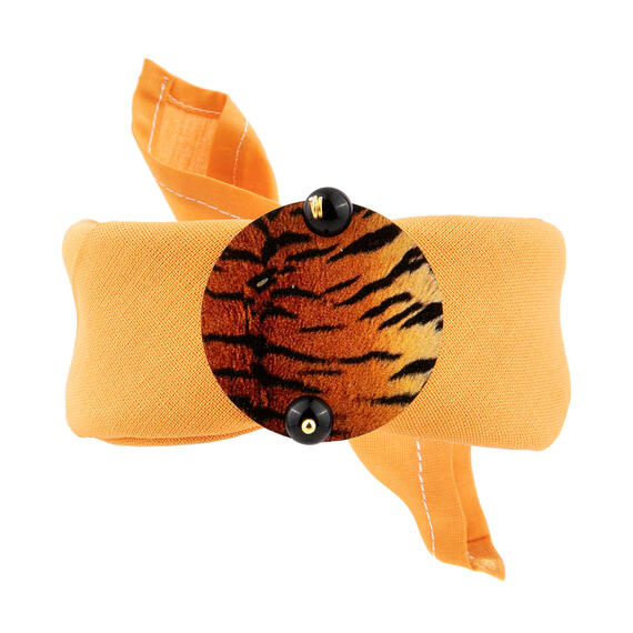 Bracciale Giallo Tigrato Piccolo Nero - Lebole Maison