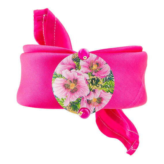 Bracciale Fucsia Fiori Rosa Piccolo Fucsia - Lebole Maison