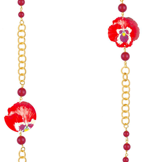 Collana Lebolina Classico Pans&egrave; Rubino - Lebole Maison