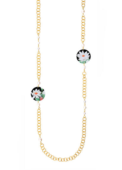 Collana Lebolina Classico Fiore Perla - Lebole Maison