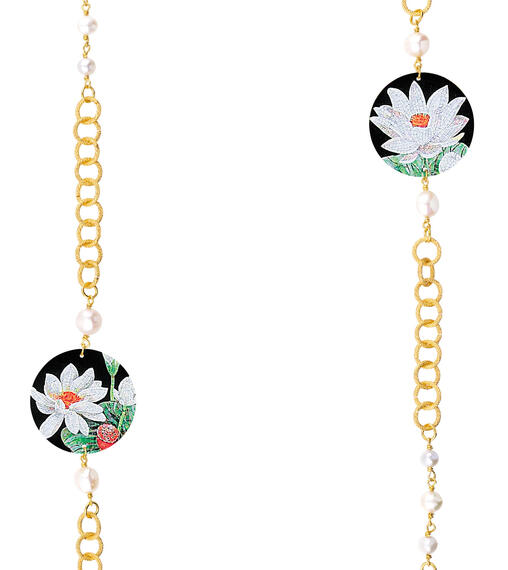 Collana Lebolina Classico Fiore Perla - Lebole Maison