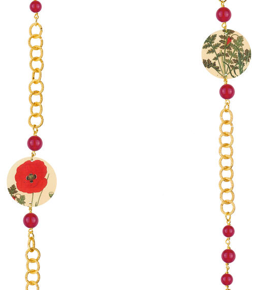 Collana Lebolina Piccolo Fiore Rubino - Lebole Maison