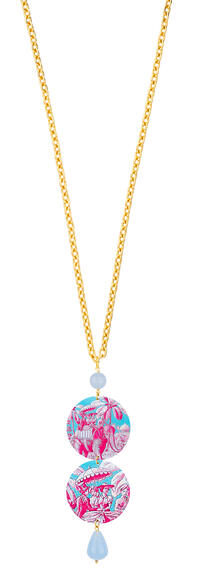 Collana Toile De Jouy Classico Celeste - Lebole Maison
