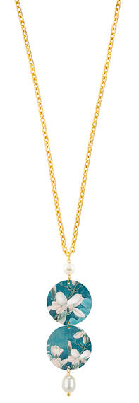 Collana Fiore Bianco Classico Perla - Lebole Maison