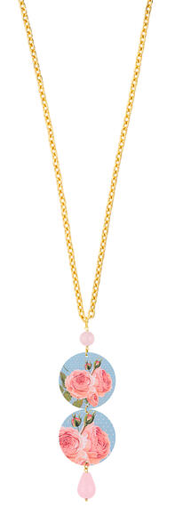 Collana Fiore Rosa Classico Rosa - Lebole Maison