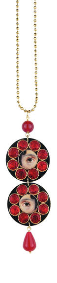 Ruby Eye Necklace - Lebole Maison