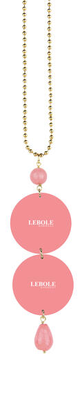 Collana Gemelli Rosa - Lebole Maison