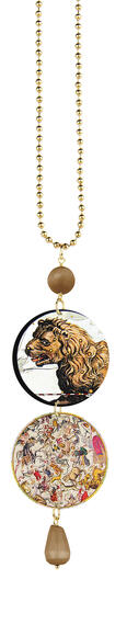 Pink Cufflinks Necklace - Lebole Maison