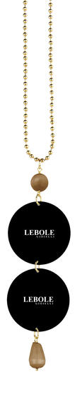 Pink Cufflinks Necklace - Lebole Maison