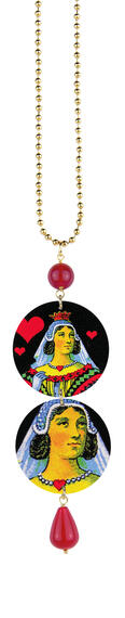 Ruby Queen Of Hearts Necklace - Lebole Maison