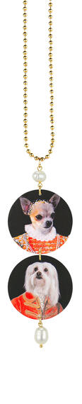 Chihuahua And Maltese Pearl Dog Necklace - Lebole Maison