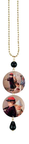 G. Toma Nero Portrait Necklace - Lebole Maison