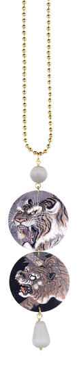 Collana Tigre Grigio Chiaro - Lebole Maison