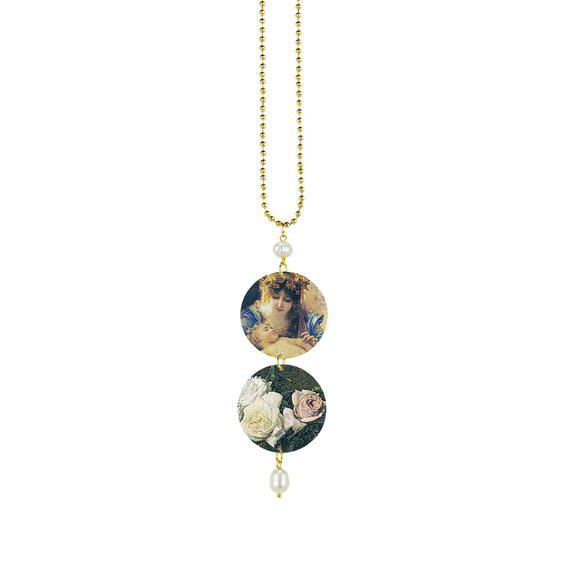 Madonna And Child Pearl Necklace - Lebole Maison