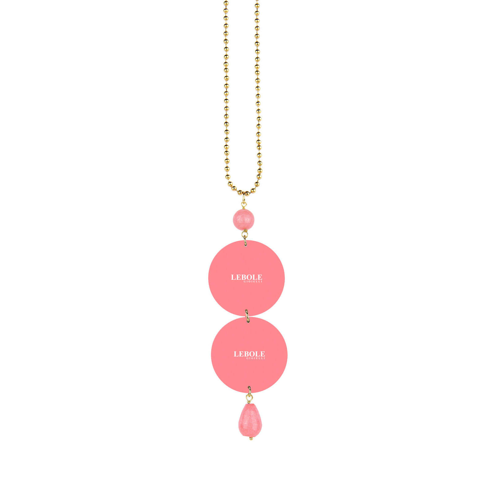 Collana Fiore Rosa Sfumato - Lebole Maison