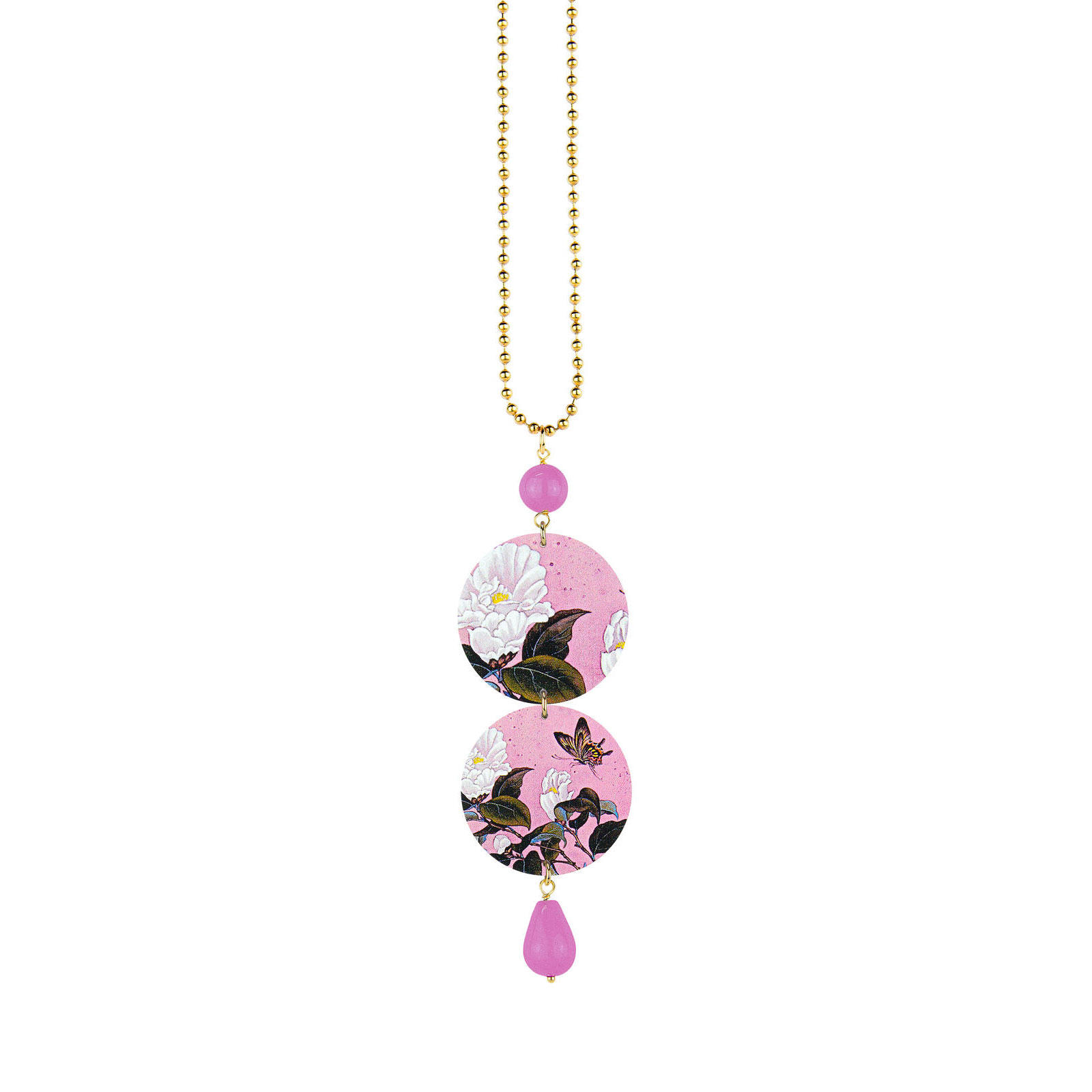 Light Purple Butterfly Necklace - Lebole Maison