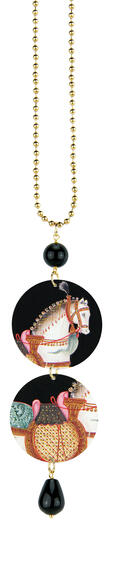 Black Horse Necklace - Lebole Maison