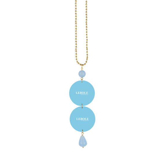 Putto Necklace With Blue Dove - Lebole Maison