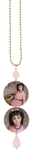 E. Longoni Rosa Portrait Necklace - Lebole Maison