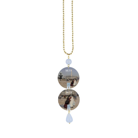 Giuseppe De Nittis Celeste Portrait Necklace - Lebole Maison