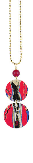 Collana Donna Fondo Rosso Rubino - Lebole Maison