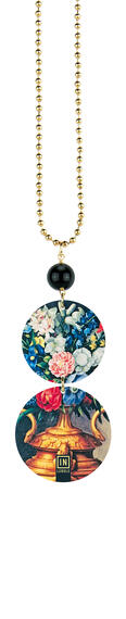 Collana Fiori Vaso Antico Oro Nero - Lebole Maison
