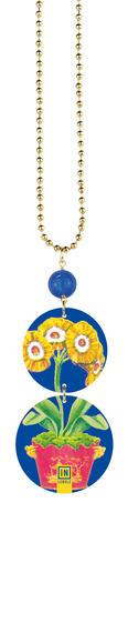 Collana Vaso Fiori Gialli Blu - Lebole Maison