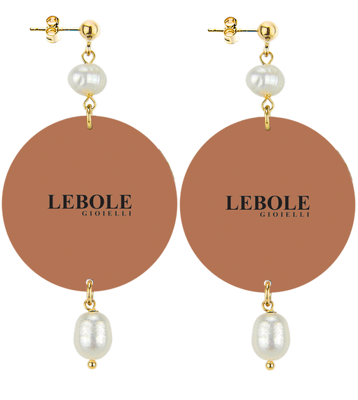Orecchini Samurai Donna Grande Perla - Lebole Maison
