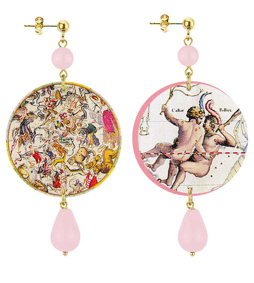 Classic Black Sagittarius Earrings - Lebole Maison