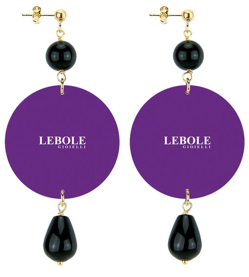 Classic Black Butterfly Earrings - Lebole Maison