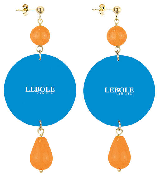 Orange Stone Butterfly Earrings - Lebole Maison